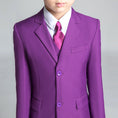 Cargar la imagen en la vista de la galería, Purple Kid Boys Classic 5 Piece Boys Suits
