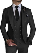 Bild in Galerie-Betrachter laden, Double Breasted Suit One Button 3 Piece Men's Suit
