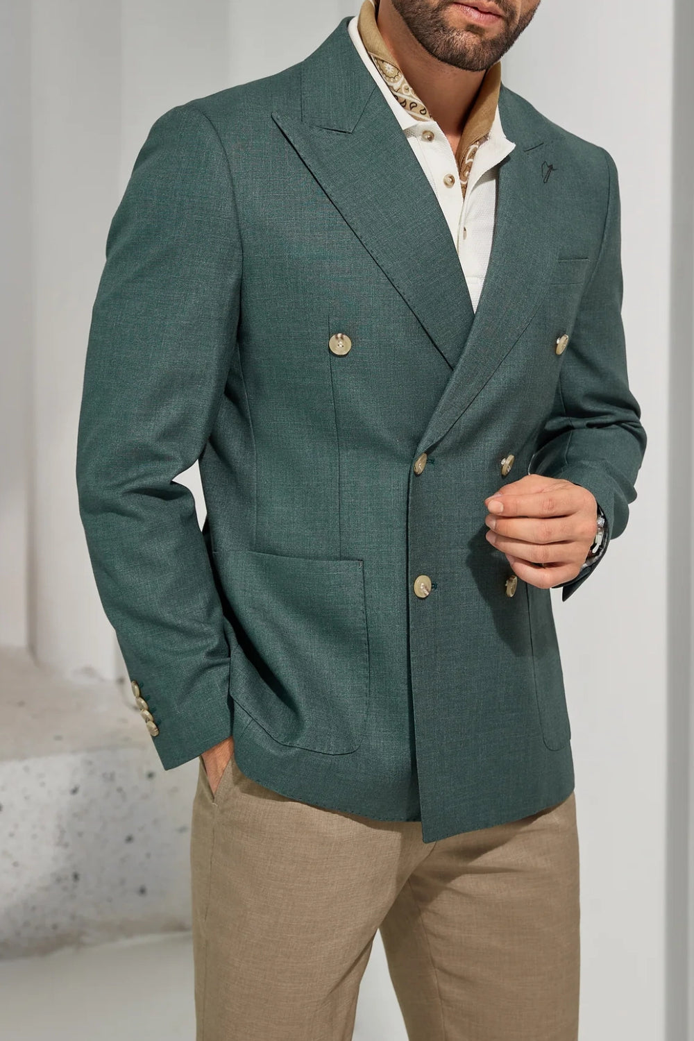 Designer Style New Men's Double Breasted Blazer