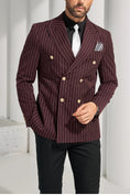 Load image into Gallery viewer, Designer Style New Men's Double Breasted Blazer
