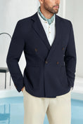 Cargar la imagen en la vista de la galería, Designer Style New Men's Double Breasted Blazer
