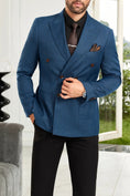 Load image into Gallery viewer, Designer Style New Double Breasted Men's Blazer
