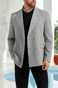 Cargar la imagen en la vista de la galería, Designer Style New Men's Double Breasted Blazer
