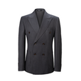 Cargar la imagen en la vista de la galería, Designer Style New Double Breasted Men's Two Button Stripe Blazer
