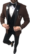 Charger l'image dans la visionneuse de la galerie, Wedding Tuxedo Dinner 3 Men Piece Suit
