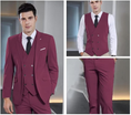 Cargar la imagen en la vista de la galería, Double Breasted Suit One Button 3 Piece Men's Suit
