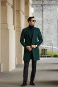 Charger l'image dans la visionneuse de la galerie, Men's Wool Coat Winter Trench Long Coat With Pockets 2773
