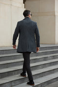 Cargar la imagen en la vista de la galería, Men's Coat Winter Trench Long Coat With Pockets 2771
