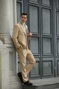 Charger l'image dans la visionneuse de la galerie, Unique Design Corduroy Suit 2 Pieces Men's Suits Jacket+Pants 2786
