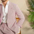 Bild in Galerie-Betrachter laden, Casual Summer Lightweight Seersucker Suit Shorts Mens Set
