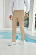 Bild in Galerie-Betrachter laden, Seersucker Striped Men's Summer Pants
