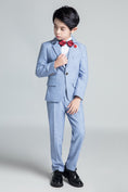 Load image into Gallery viewer, Denim Blue Classic 5 Piece Boys Suits
