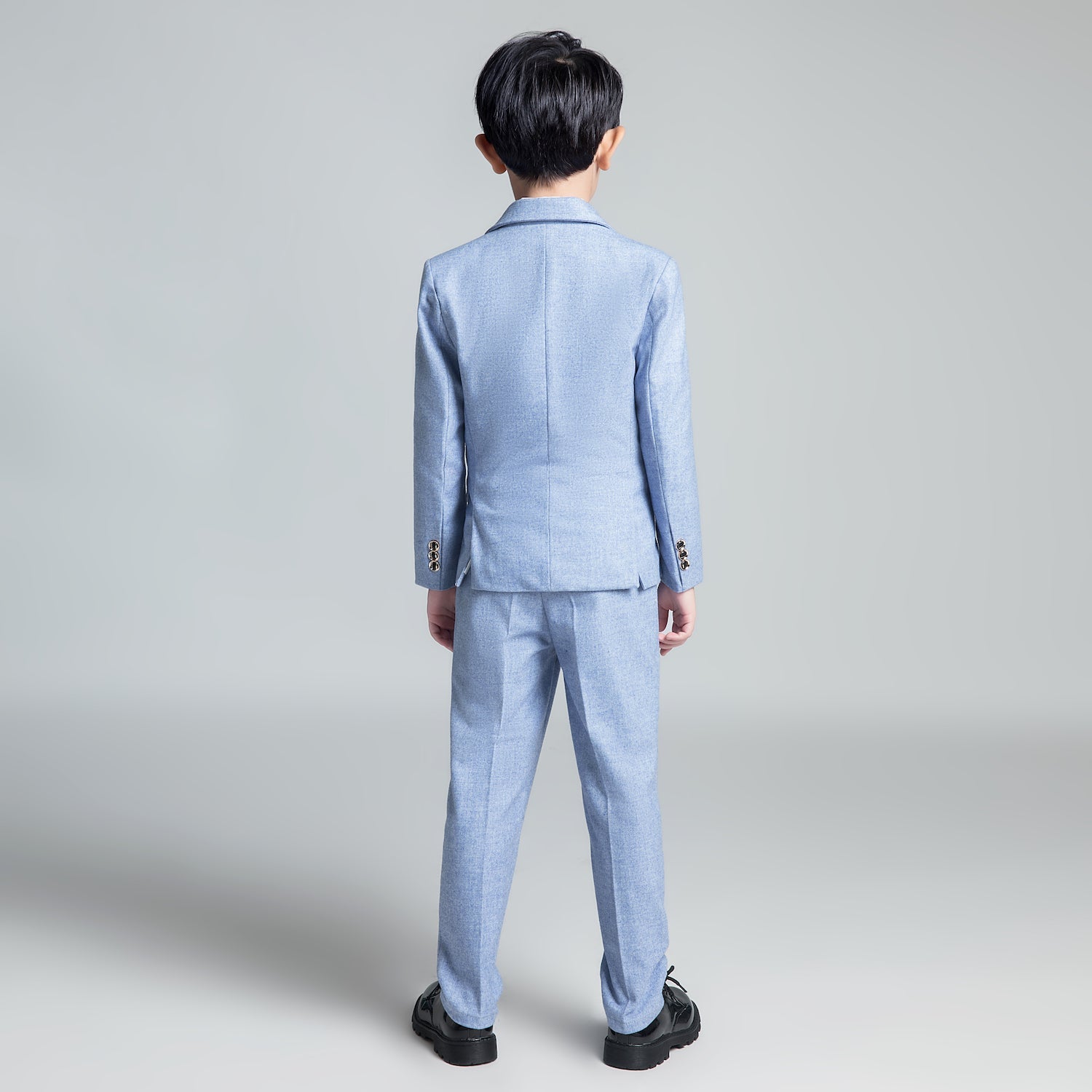 Denim Blue Classic 5 Piece Boys Suits