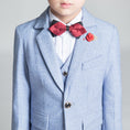 Load image into Gallery viewer, Denim Blue Classic 5 Piece Boys Suits
