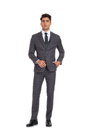 Plaid Men's 3 Piece Slim Fit Suits (MORE COLORS+)