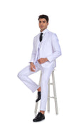 Charger l'image dans la visionneuse de la galerie, White Party Business Banquet 3 Piece Men Suits
