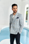 Cargar la imagen en la vista de la galería, Designer Style New Men's Double Breasted Blazer
