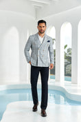 Cargar la imagen en la vista de la galería, Designer Style New Men's Double Breasted Blazer
