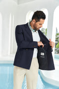 Cargar la imagen en la vista de la galería, Designer Style New Men's Double Breasted Blazer
