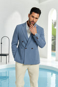 Bild in Galerie-Betrachter laden, Designer Style New Men's Double Breasted Blazer
