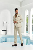 Load image into Gallery viewer, Designer Style New Beach Wedding Summer 3 Pieces Men Suits
