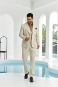 Load image into Gallery viewer, Designer Style New Beach Wedding Summer 3 Pieces Men Suits
