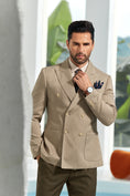 Cargar la imagen en la vista de la galería, Designer Style New Men's Double Breasted Blazer
