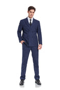 Charger l'image dans la visionneuse de la galerie, Plaid Men's 3 Piece Slim Fit Suits (MORE COLORS+)
