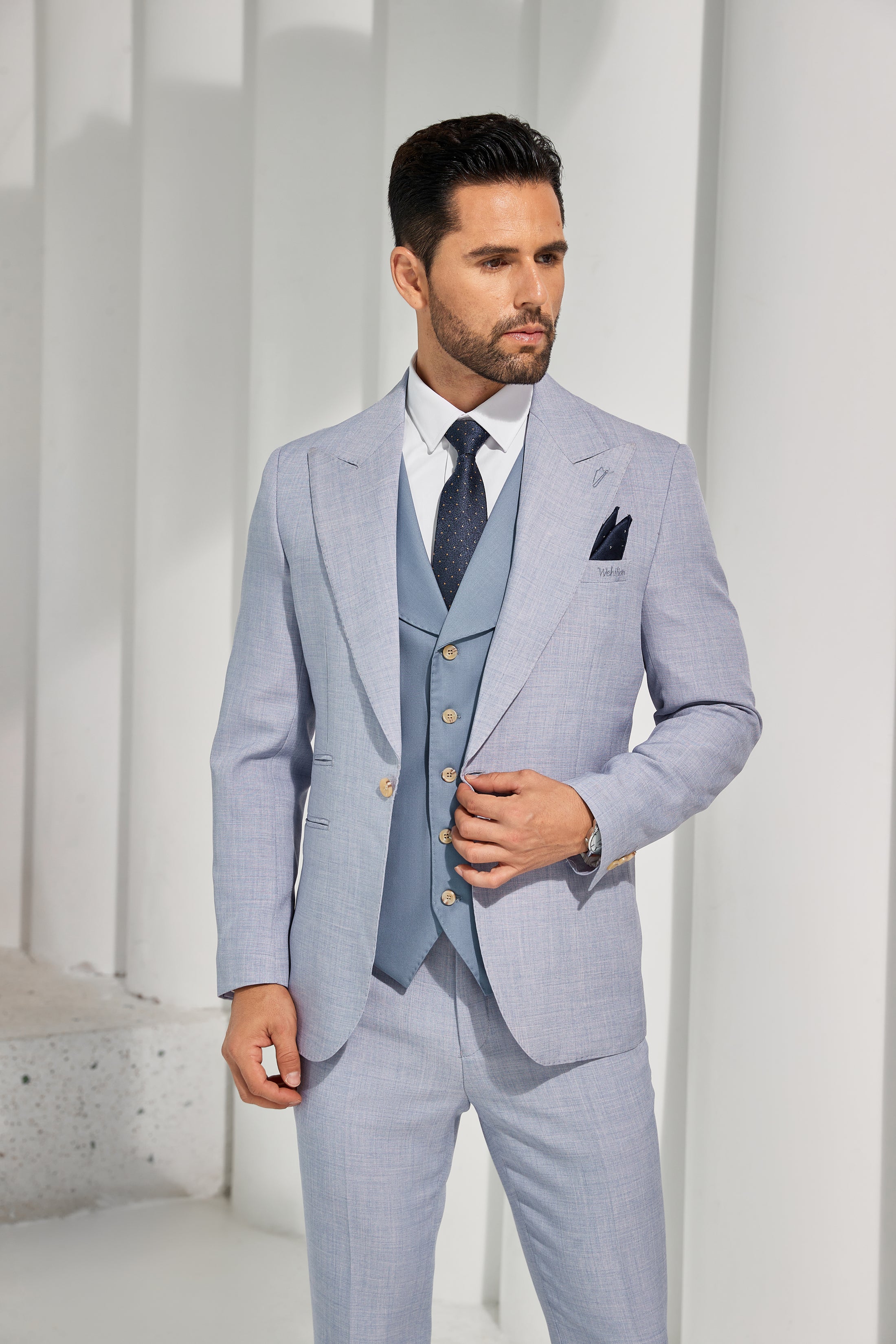 Designer Style New Summer 2 Pieces Men's Suits Jacket+Pants