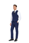 Charger l'image dans la visionneuse de la galerie, Men's Suits 2 Pieces Vest+Pants Set V-Neck Slim Fit Casual Waistcoat Suit
