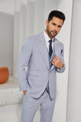 Cargar la imagen en la vista de la galería, Designer Style New Summer 2 Pieces Men's Suits Jacket+Pants
