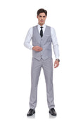 Charger l'image dans la visionneuse de la galerie, Men's Suits 2 Pieces Vest+Pants Set V-Neck Slim Fit Casual Waistcoat Suit
