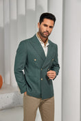 Cargar la imagen en la vista de la galería, Designer Style New Men's Double Breasted Blazer
