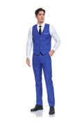 Charger l'image dans la visionneuse de la galerie, Men's Suits 2 Pieces Vest+Pants Set V-Neck Slim Fit Casual Waistcoat Suit
