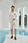 Load image into Gallery viewer, Beige Linen Beach Wedding Men Summer Suits (MORE CHOICE+)🔥
