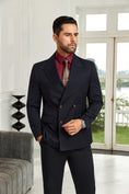 Load image into Gallery viewer, Designer Style New Double Breasted Men's Blazer
