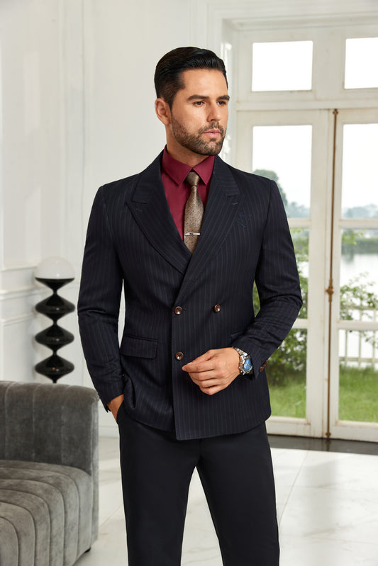 Designer Style New Double Breasted Men's Blazer