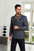 Cargar la imagen en la vista de la galería, Designer Style New Double Breasted Men's Blazer
