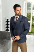 Load image into Gallery viewer, Designer Style New Double Breasted Men's Blazer
