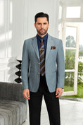 Cargar la imagen en la vista de la galería, Designer Style Unique Design Two Button Men's Blazer
