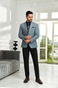 Cargar la imagen en la vista de la galería, Designer Style Unique Design Two Button Men's Blazer
