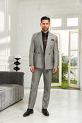 Cargar la imagen en la vista de la galería, Designer Style Unique Design 2 Pieces Men's Suits Jacket+Pants
