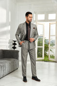 Cargar la imagen en la vista de la galería, Designer Style Unique Design 2 Pieces Men's Suits Jacket+Pants
