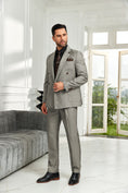 Cargar la imagen en la vista de la galería, Designer Style Unique Design 2 Pieces Men's Suits Jacket+Pants
