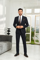 Classical Stripe Business 2 Pieces Men's Suits Jacket+Pants 2586