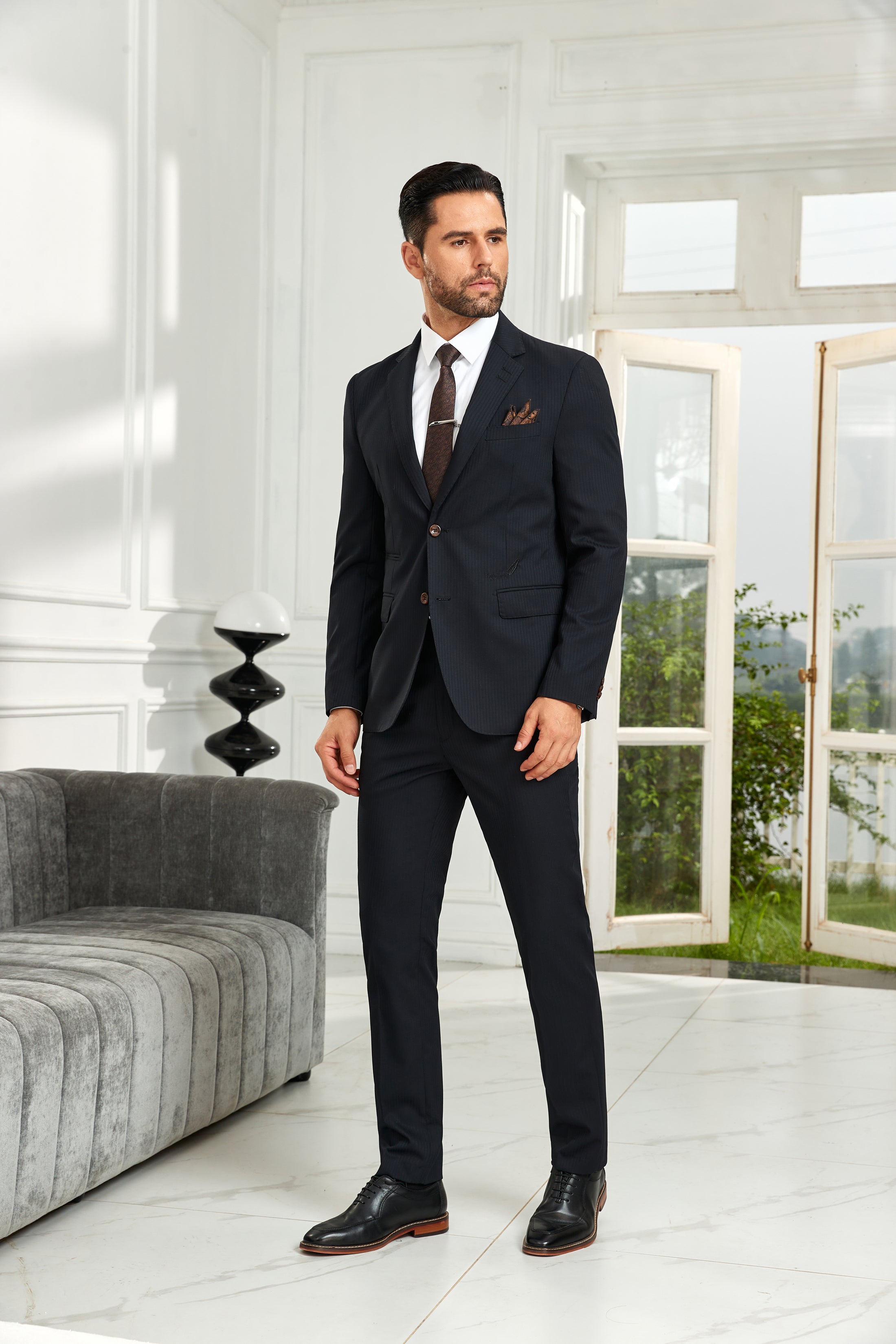 Designer Style Unique Design 2 Pieces Men's Suits Jacket+Pants