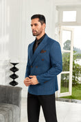 Cargar la imagen en la vista de la galería, Designer Style New Double Breasted Men's Blazer
