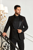 Charger l'image dans la visionneuse de la galerie, Designer Style Unique Design 2 Pieces Men's Suits Jacket+Pants
