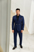 Charger l'image dans la visionneuse de la galerie, Designer Style Unique Design 2 Pieces Men's Suits Jacket+Pants
