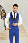 Cargar la imagen en la vista de la galería, Designer Style Unique Design 2 Pieces Men's Suits Vest+Pants
